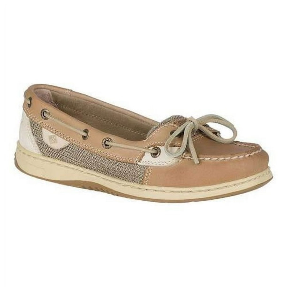 Sperry Women's Tan and Cream Loafers shoes